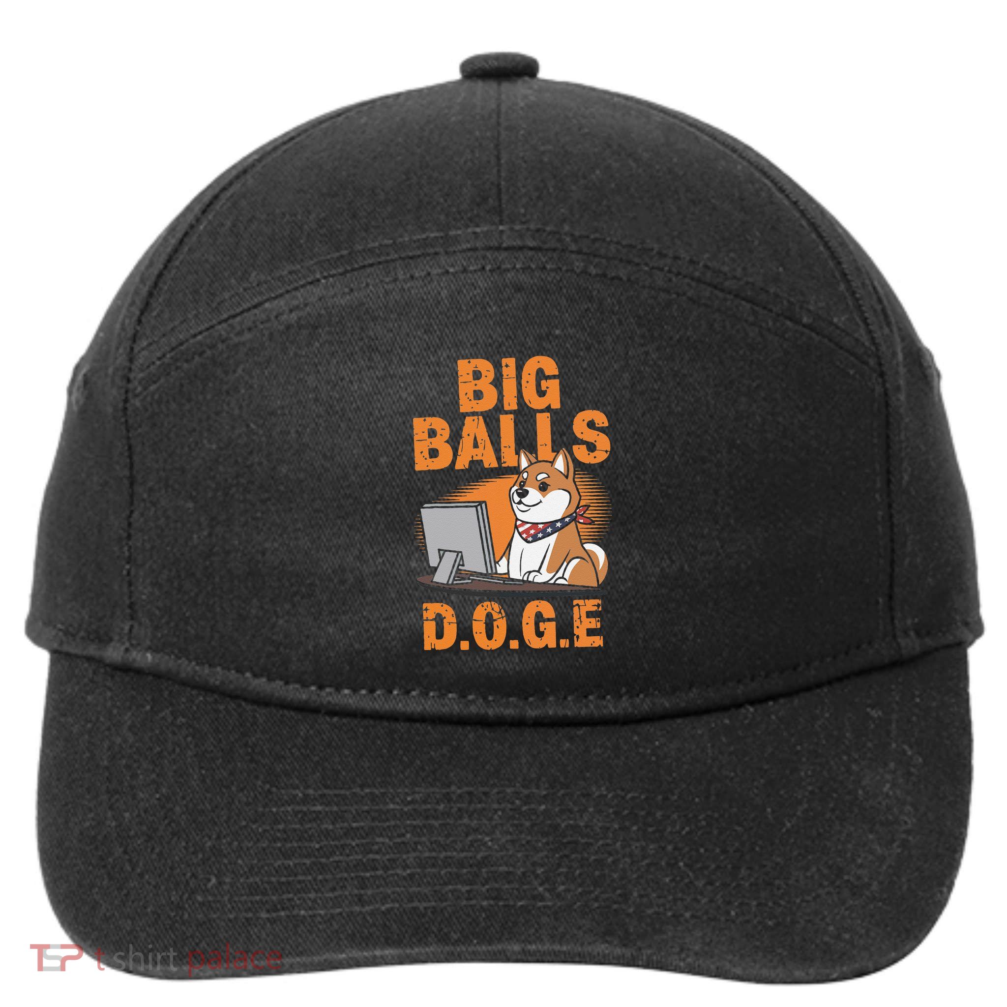 Big Balls D.O.G.E Doge Funny 7-Panel Snapback Hat