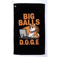 Big Balls D.O.G.E Doge Funny Golf Towel