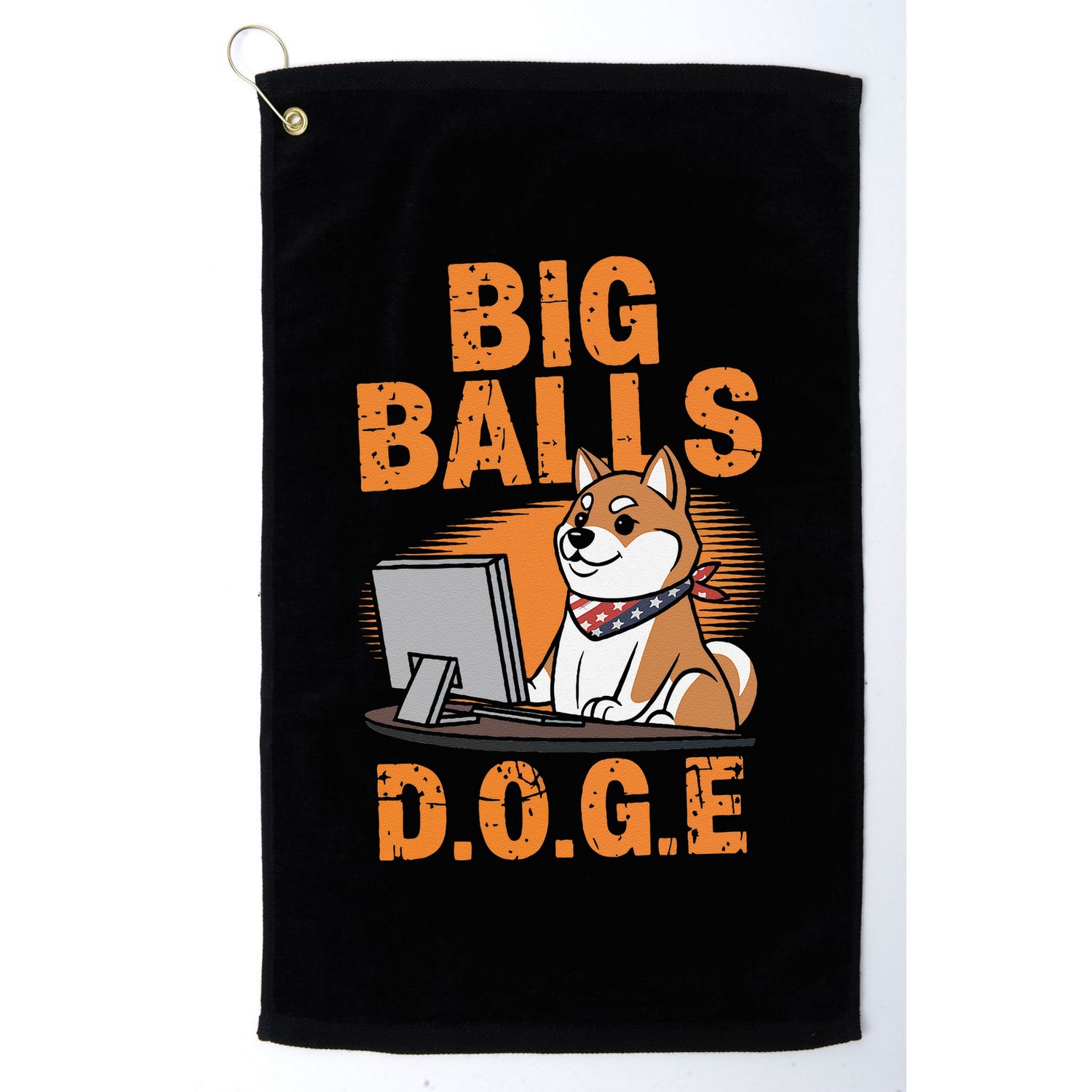 Big Balls D.O.G.E Doge Funny Golf Towel
