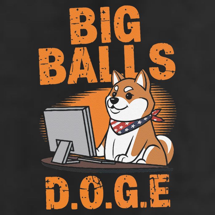 Big Balls D.O.G.E Doge Funny Golf Towel