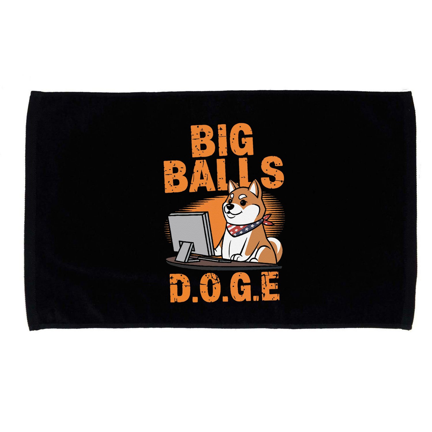 Big Balls D.O.G.E Doge Funny Microfiber Hand Towel