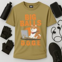 Big Balls D.O.G.E Doge Funny Cooling Performance Crew T-Shirt