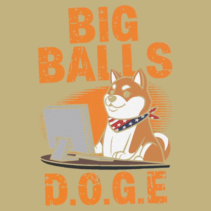 Big Balls D.O.G.E Doge Funny Cooling Performance Crew T-Shirt
