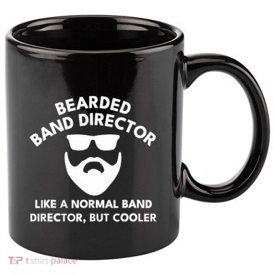 Funny Bearded Band Director Definition  11oz C Handle Ceramic Mug