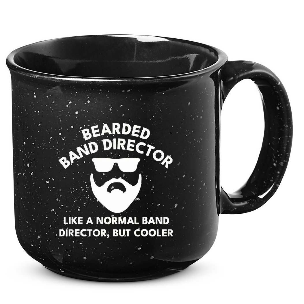 Funny Bearded Band Director Definition  15oz Campfire Ceramic Mug