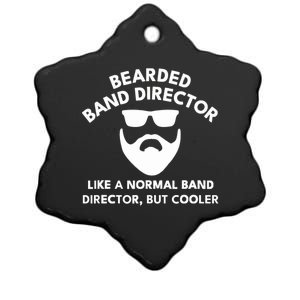 Funny Bearded Band Director Definition  Ceramic Star Ornament