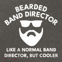 Funny Bearded Band Director Definition  Cotton Canvas Backpack