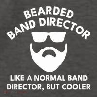Funny Bearded Band Director Definition  Vector Backpack