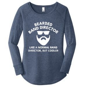 Funny Bearded Band Director Definition  Women's Perfect Tri Tunic Long Sleeve Shirt