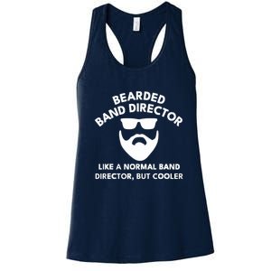 Funny Bearded Band Director Definition  Women's Racerback Tank