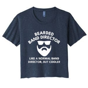 Funny Bearded Band Director Definition  Women's Crop Top Tee