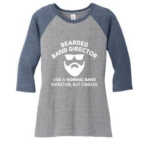 Funny Bearded Band Director Definition  Women's Tri-Blend 3/4-Sleeve Raglan Shirt