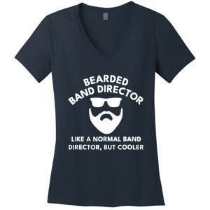 Funny Bearded Band Director Definition  Women's V-Neck T-Shirt