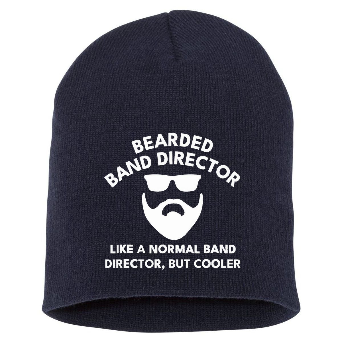 Funny Bearded Band Director Definition  Short Acrylic Beanie