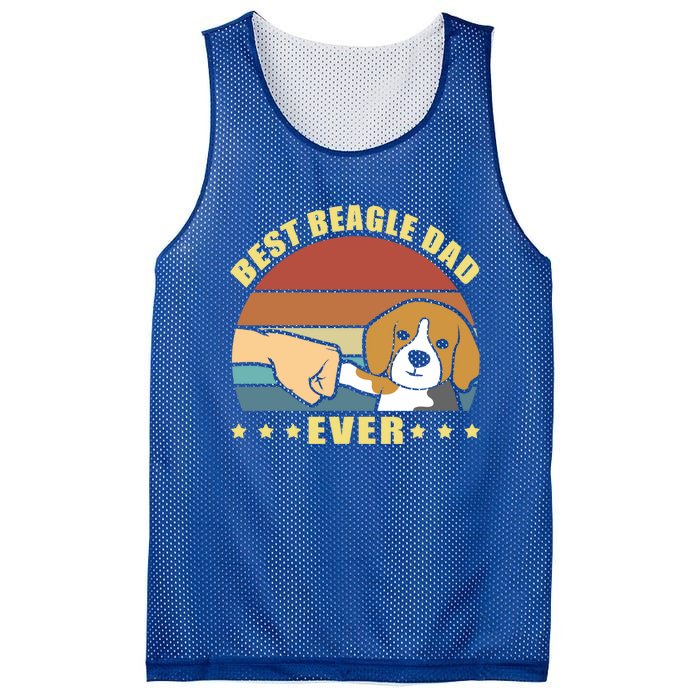 Best Beagle Dad Ever Dog Owner Father Funny Gift Mesh Reversible Basketball Jersey Tank