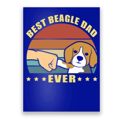 Best Beagle Dad Ever Dog Owner Father Funny Gift Poster