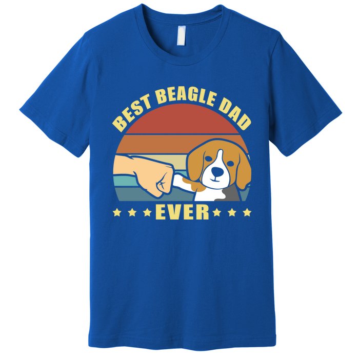 Best Beagle Dad Ever Dog Owner Father Funny Gift Premium T-Shirt