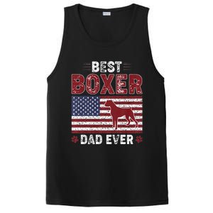 Best Boxer Dad Ever American Flag Dog Dad PosiCharge Competitor Tank