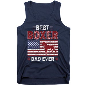 Best Boxer Dad Ever American Flag Dog Dad Tank Top