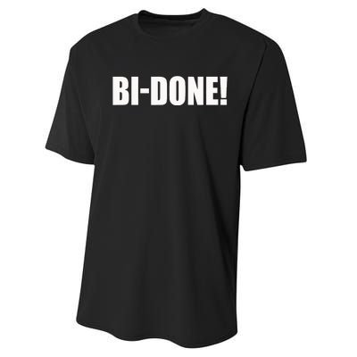 Bidone Biden Done Biden Stops The Presidential Campaign Performance Sprint T-Shirt