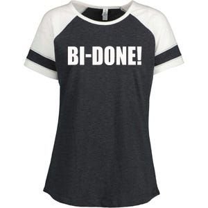 Bidone Biden Done Biden Stops The Presidential Campaign Enza Ladies Jersey Colorblock Tee