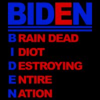 Biden Brain Dead Idiot Destroying Entire Nation Zip Tote Bag