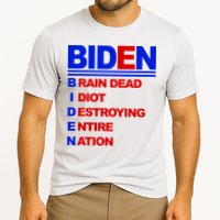 Biden Brain Dead Idiot Destroying Entire Nation Cooling Performance Crew T-Shirt