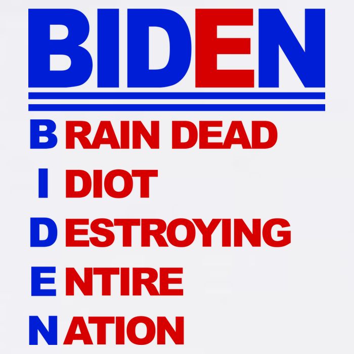 Biden Brain Dead Idiot Destroying Entire Nation Cooling Performance Crew T-Shirt