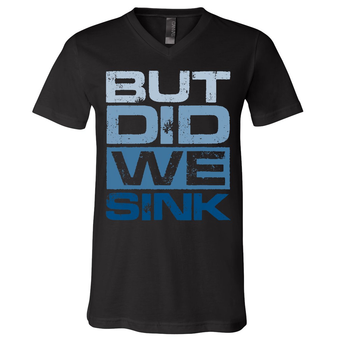 Boating But Did We Sink Pontoon Captain V-Neck T-Shirt
