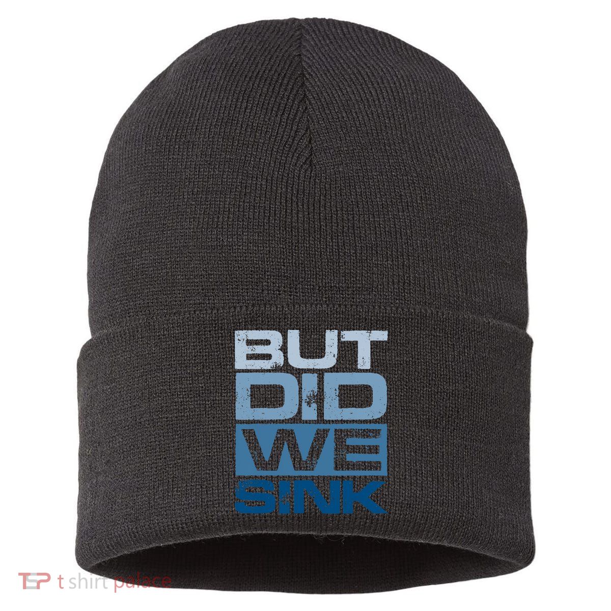 Boating But Did We Sink Pontoon Captain Sustainable Knit Beanie