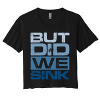 Boating But Did We Sink Pontoon Captain Crop Top