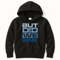 Boating But Did We Sink Pontoon Captain Kids Hoodie