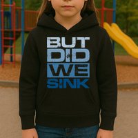 Boating But Did We Sink Pontoon Captain Kids Hoodie