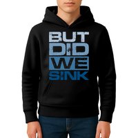 Boating But Did We Sink Pontoon Captain Kids Hoodie