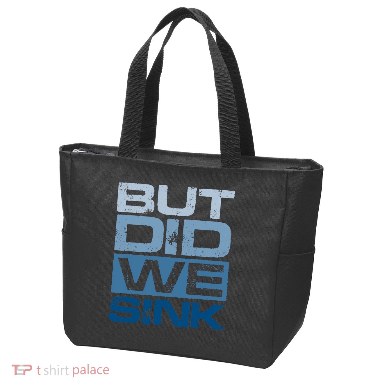 Boating But Did We Sink Pontoon Captain Zip Tote Bag