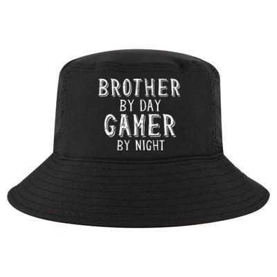 Brother By Day Gamer By Night Best Big Bro Gift For Brother Cool Comfort Performance Bucket Hat