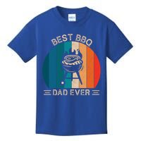 Best Bbq Dad Ever Retro Bbq Graphic Father's Day Meaningful Gift Kids T-Shirt