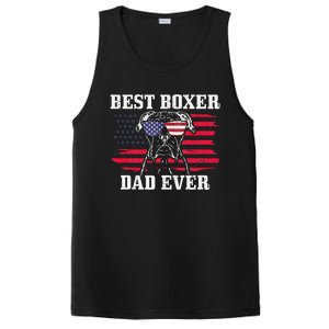 Best Boxer Dad Ever Dog Patriotic 4th Of July American Flag PosiCharge Competitor Tank