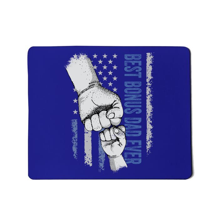 Best Bonus Dad Ever American Flag Fathers Day Gift Dad Great Gift Mousepad