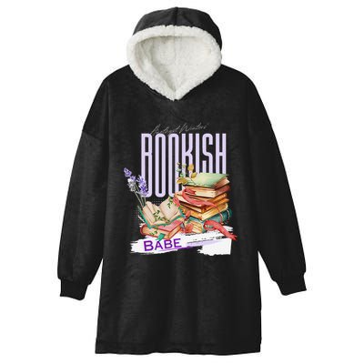 Bookish Babe Dark Romance Merch Funny Hooded Wearable Blanket