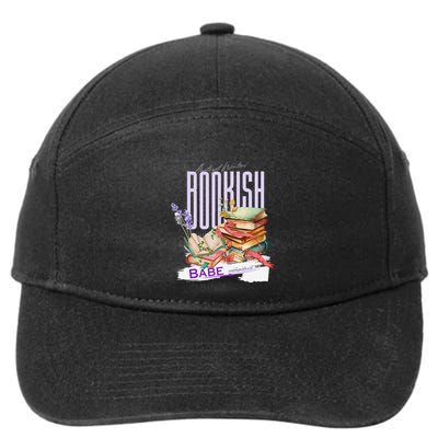 Bookish Babe Dark Romance Merch Funny 7-Panel Snapback Hat