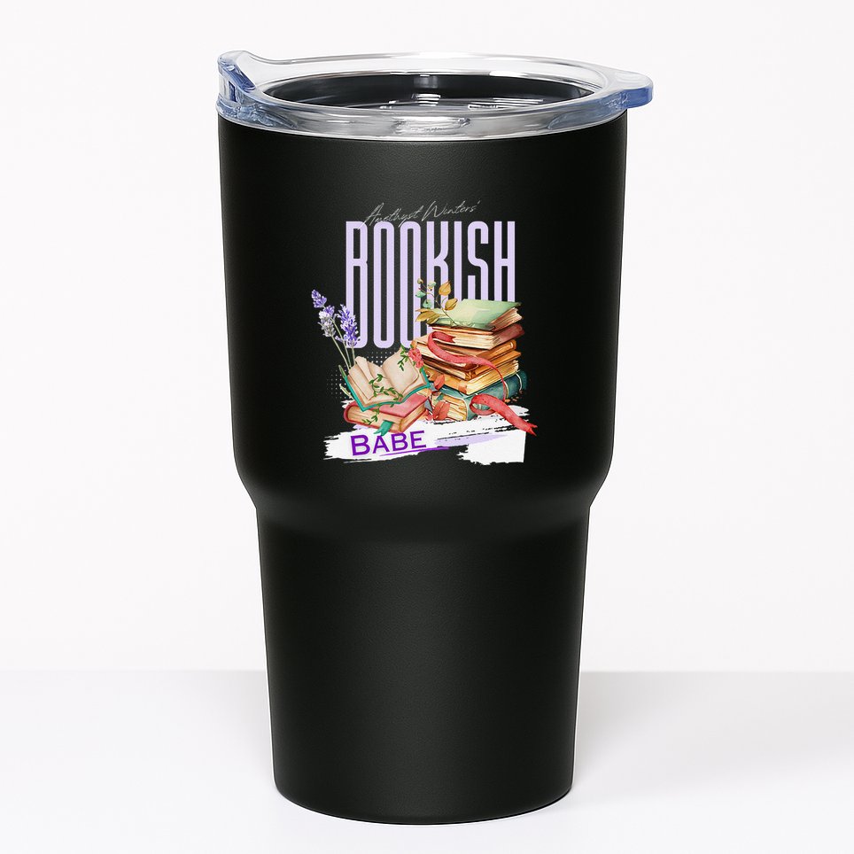 Bookish Babe Dark Romance Merch Funny Tumbler