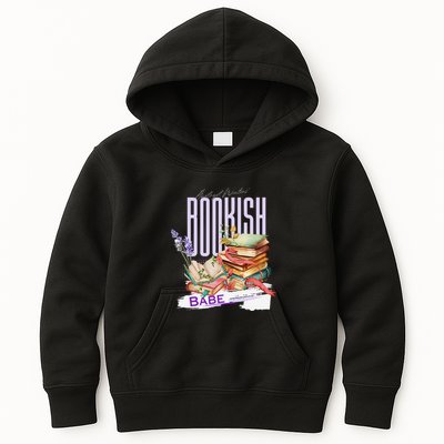 Bookish Babe Dark Romance Merch Funny Kids Hoodie
