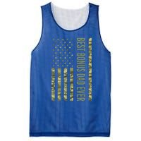 Best Bonus Dad Ever American Flag Fathers Day Us Camo Flag Cute Gift Mesh Reversible Basketball Jersey Tank