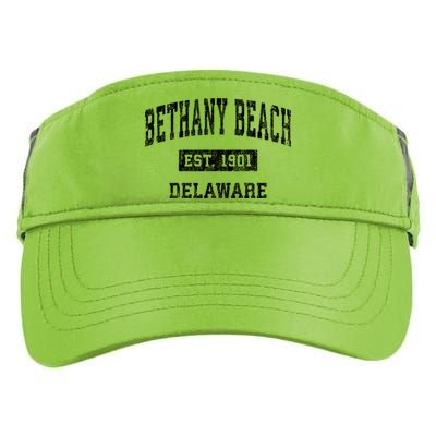 Bethany Beach Delaware De Vintage Sports Adult Drive Performance Visor