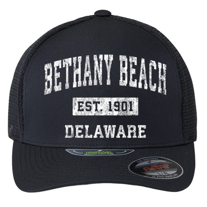 Bethany Beach Delaware De Vintage Sports Flexfit Unipanel Trucker Cap