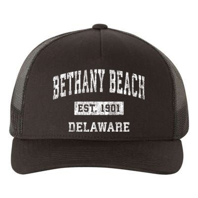 Bethany Beach Delaware De Vintage Sports Yupoong Adult 5-Panel Trucker Hat