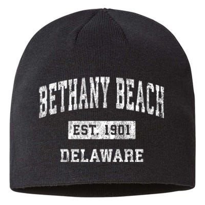 Bethany Beach Delaware De Vintage Sports Sustainable Beanie