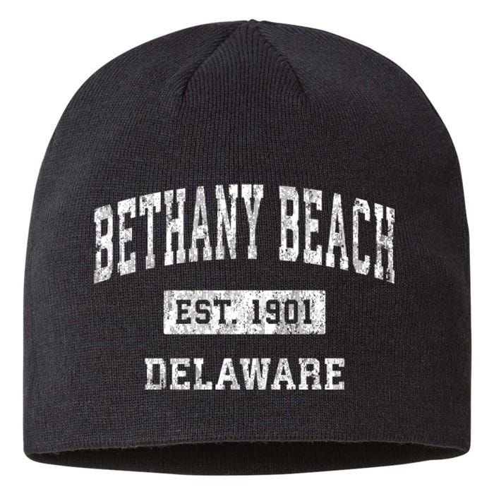 Bethany Beach Delaware De Vintage Sports Sustainable Beanie