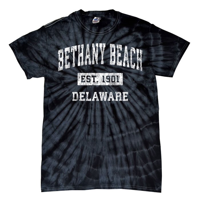 Bethany Beach Delaware De Vintage Sports Tie-Dye T-Shirt